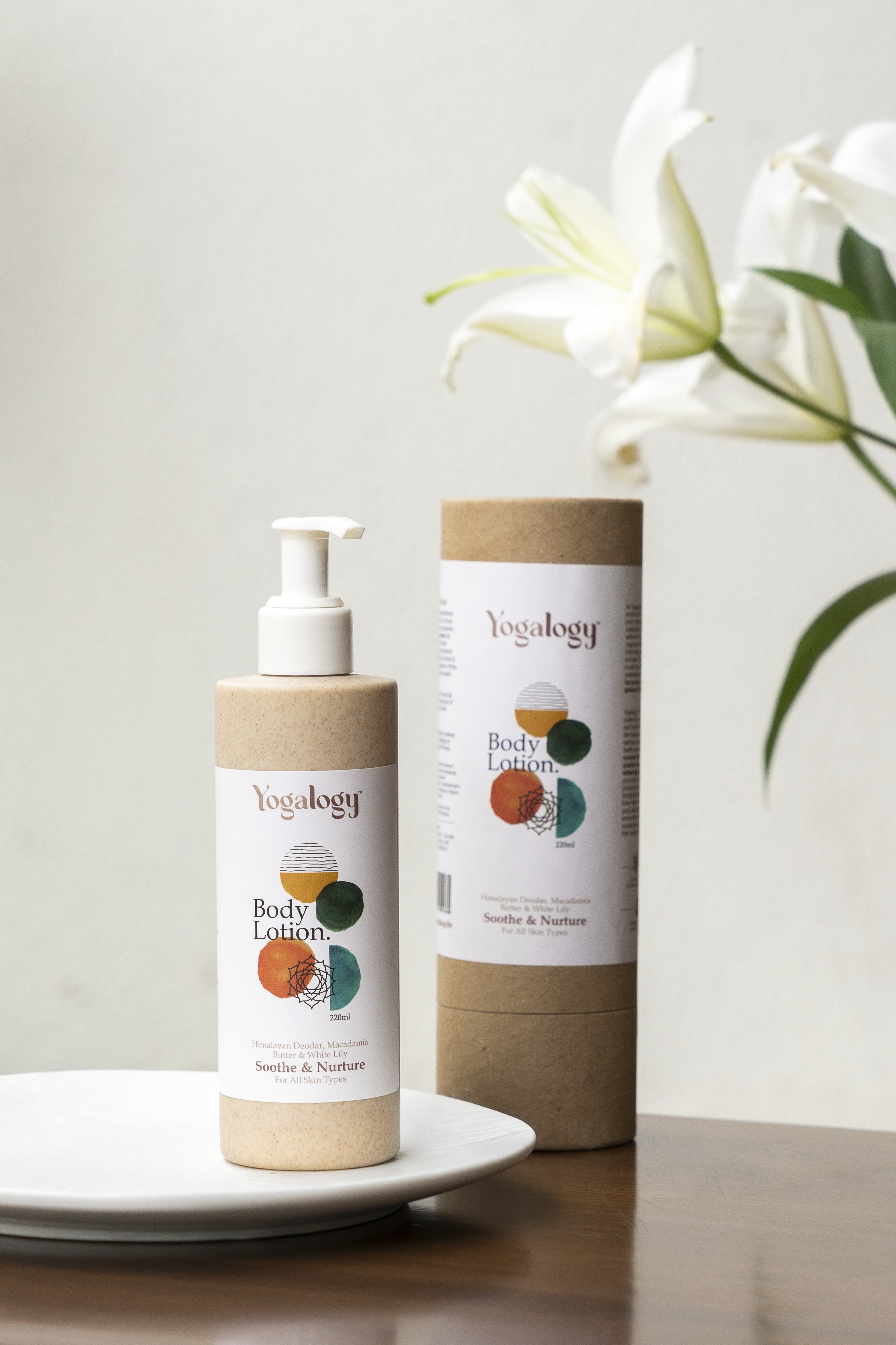 Yogalogy Soothe and Nurture Body Lotion with Himalayan Deodar, Macadamia Butter and White Lily