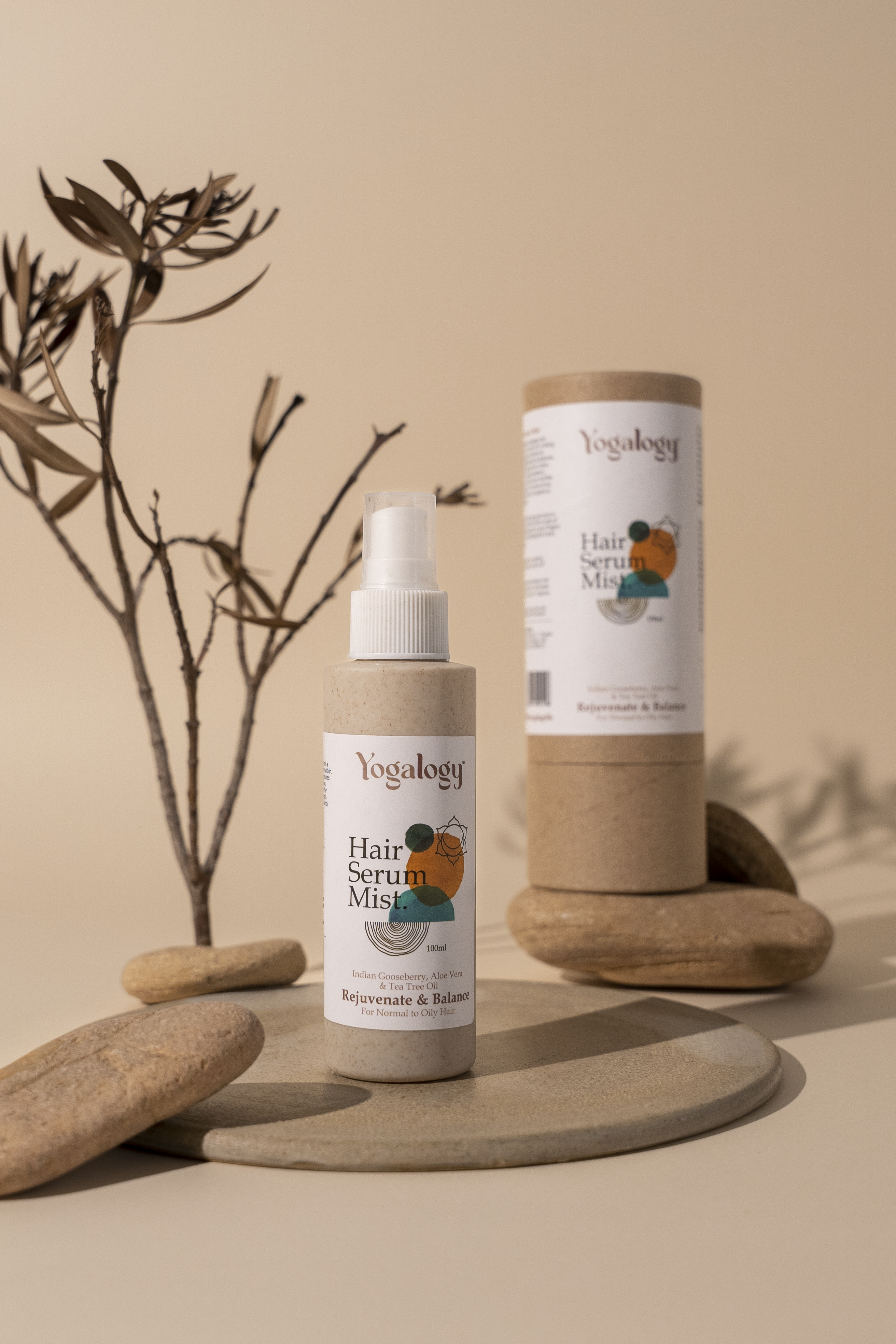 Yogalogy Rejuvenate & Balance Hair Serum Mist with Indian Gooseberry, Aloe Vera and Tea Tree Oil