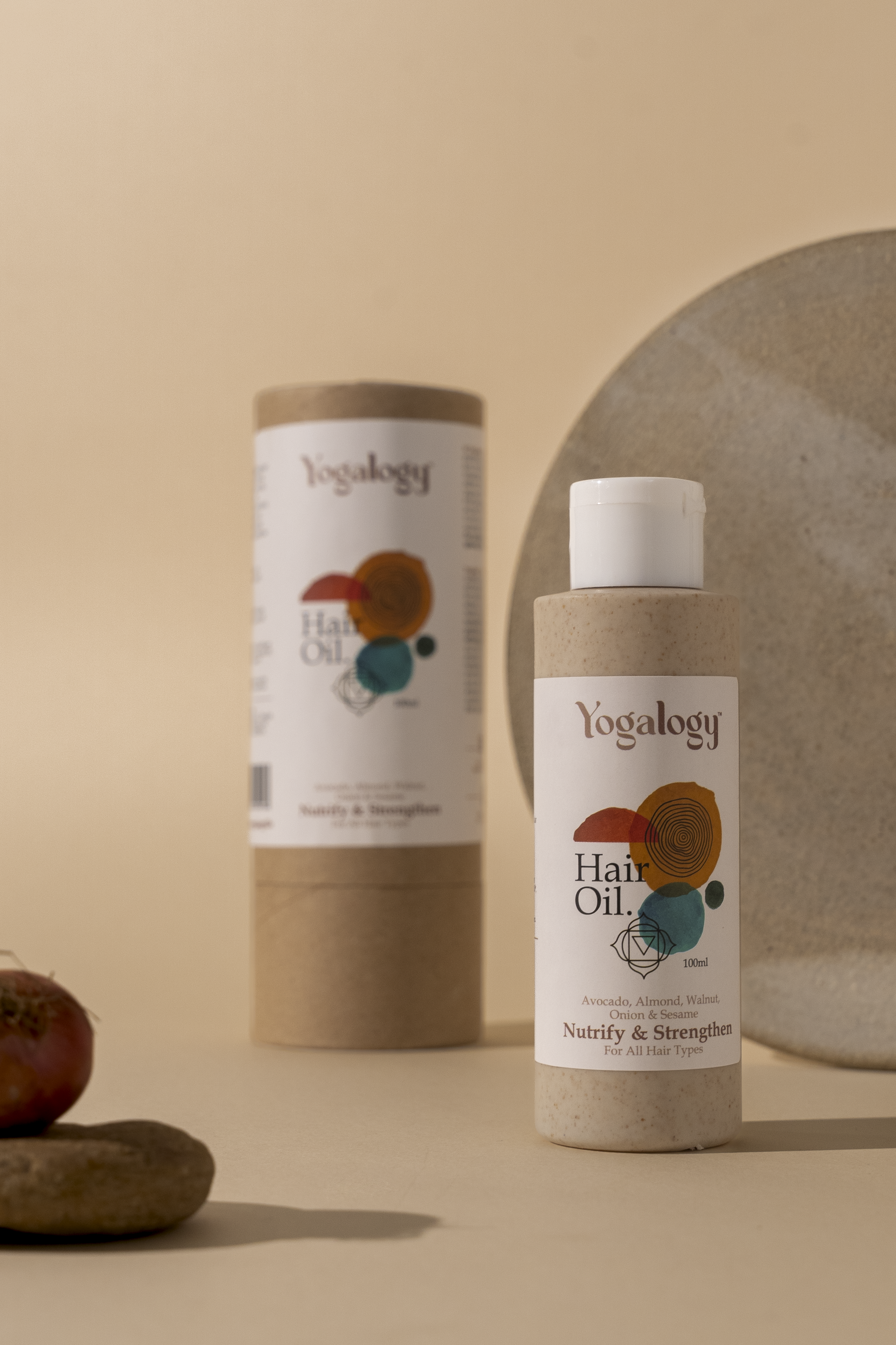 Yogalogy Nutrify and Strengthen Hair Oil with Avocado Oil, Almond Oil, Walnut Oil, Onion Oil and Sesame Oil