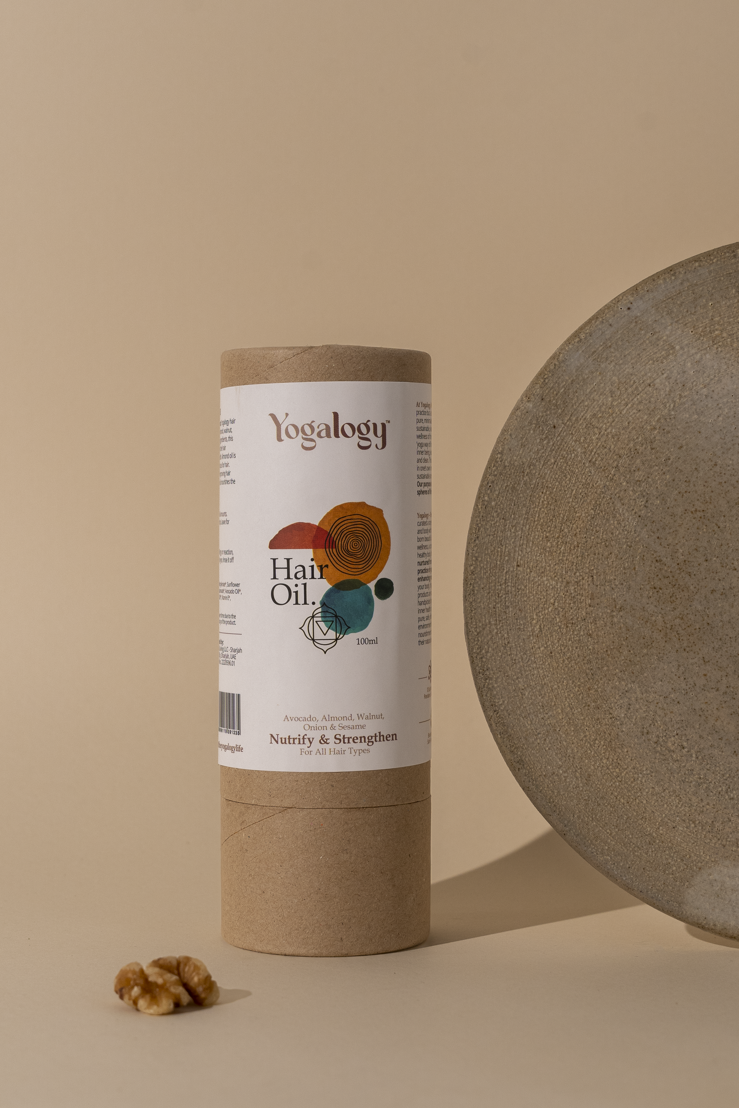 Yogalogy Nutrify and Strengthen Hair Oil with Avocado Oil, Almond Oil, Walnut Oil, Onion Oil and Sesame Oil