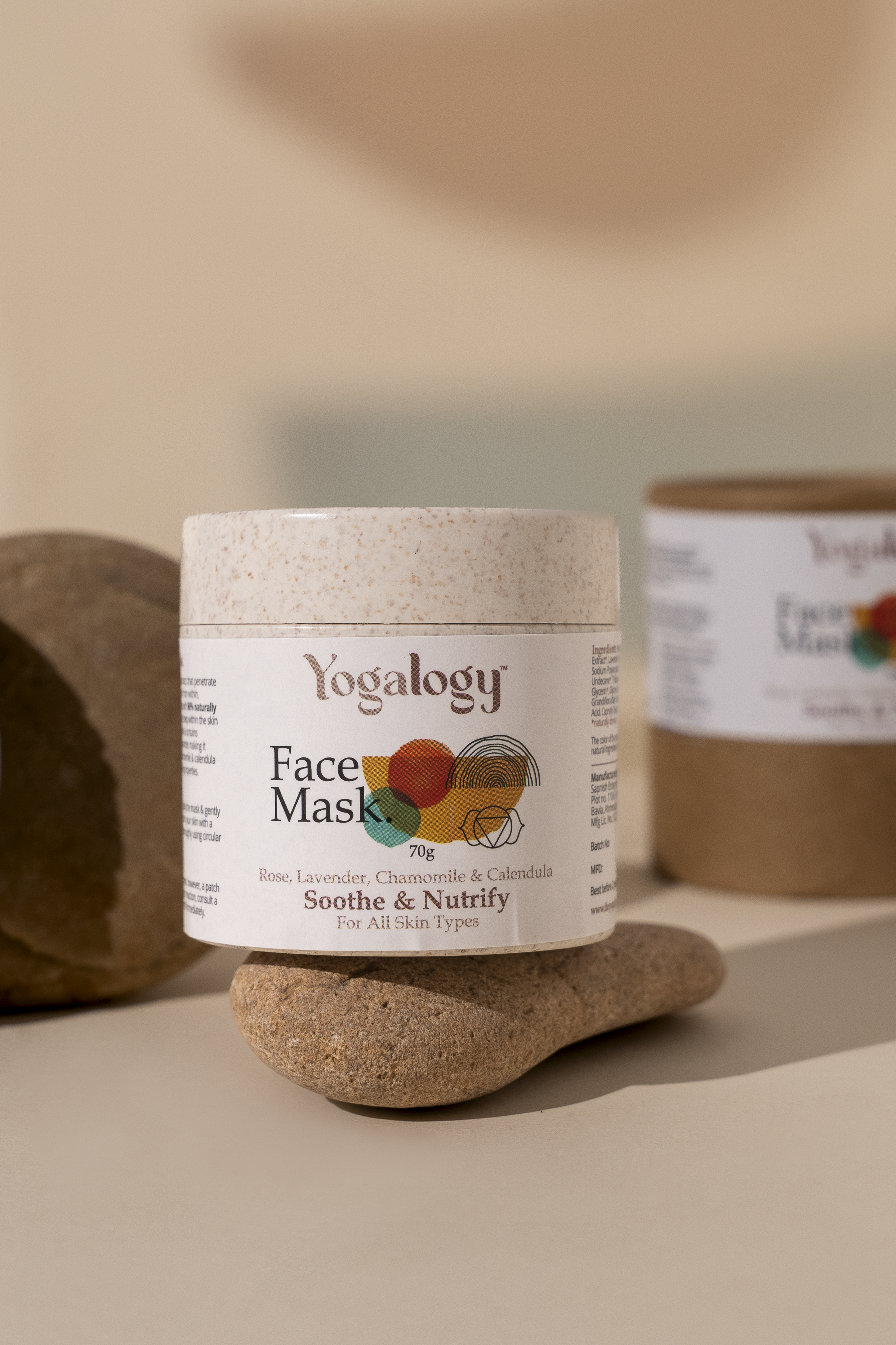 Yogalogy Soothe and Nutrify Face Mask with Rose, Lavender, Chamomile and Calendula