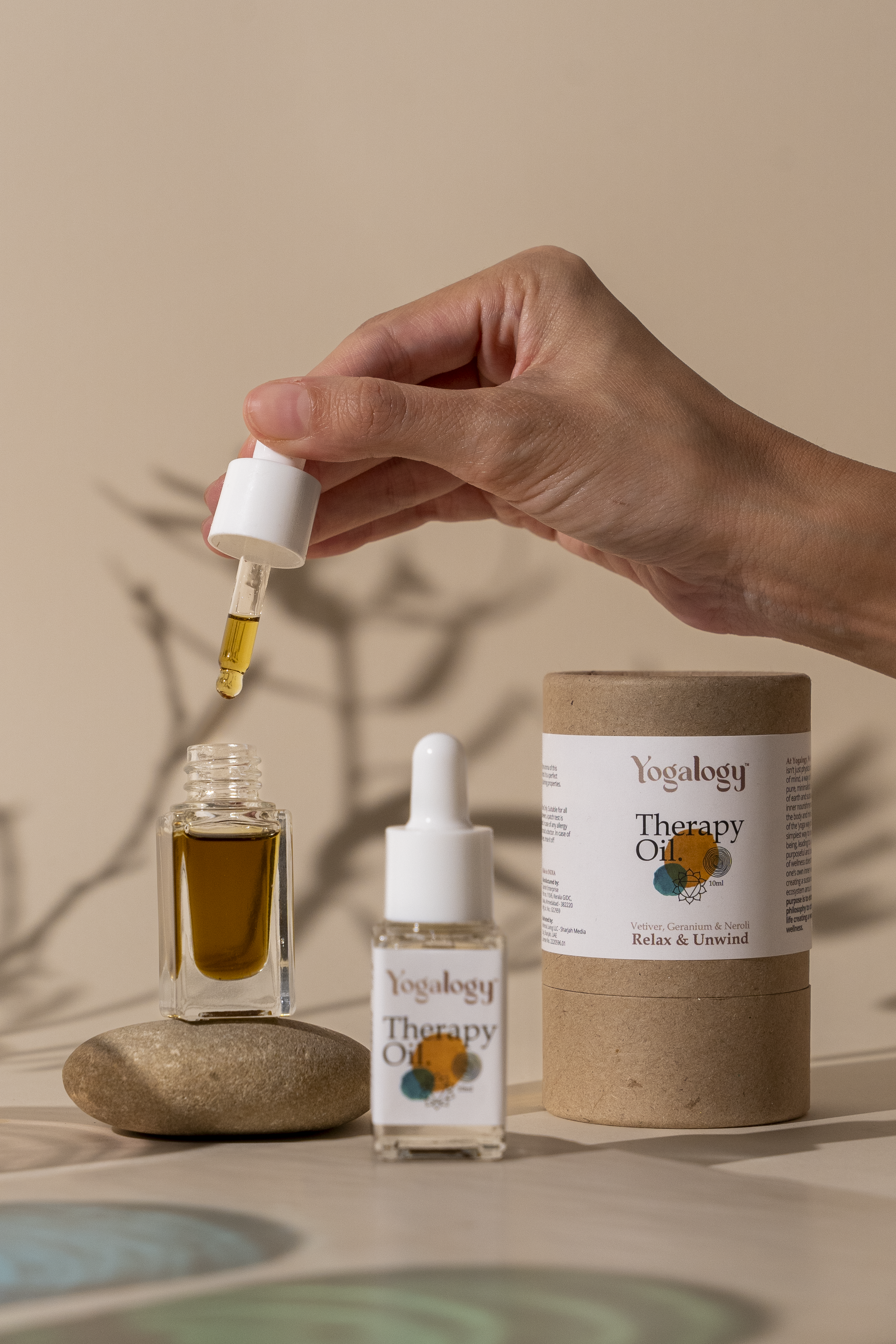 Yogalogy Relax and Unwind Therapy Oil with Vetiver, Geranium and Neroli Oil