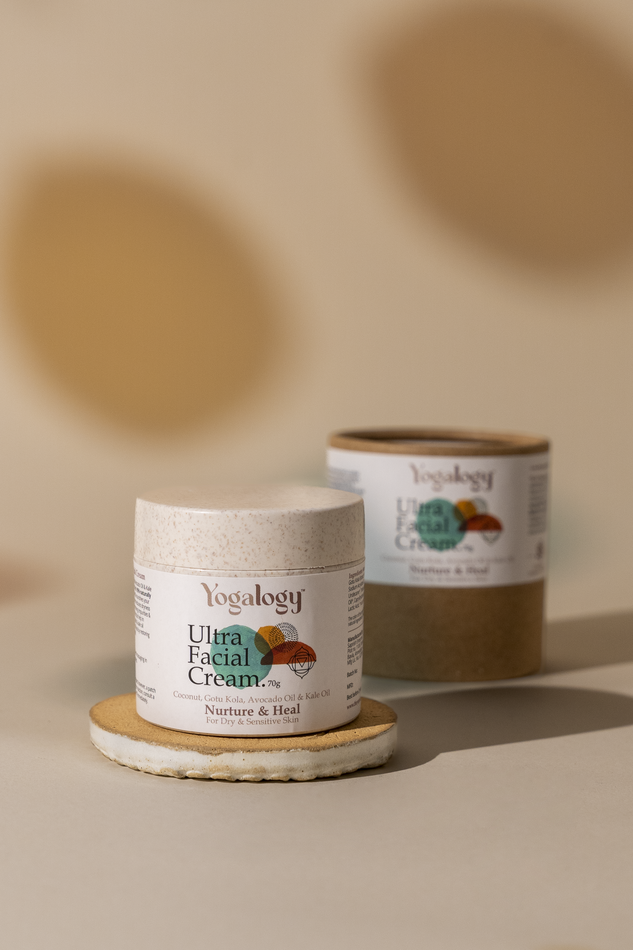 Yogaogy Nurture and Heal Ultra facial cream with Coconut, Gotu Kola, Avocado oil and Kale oil