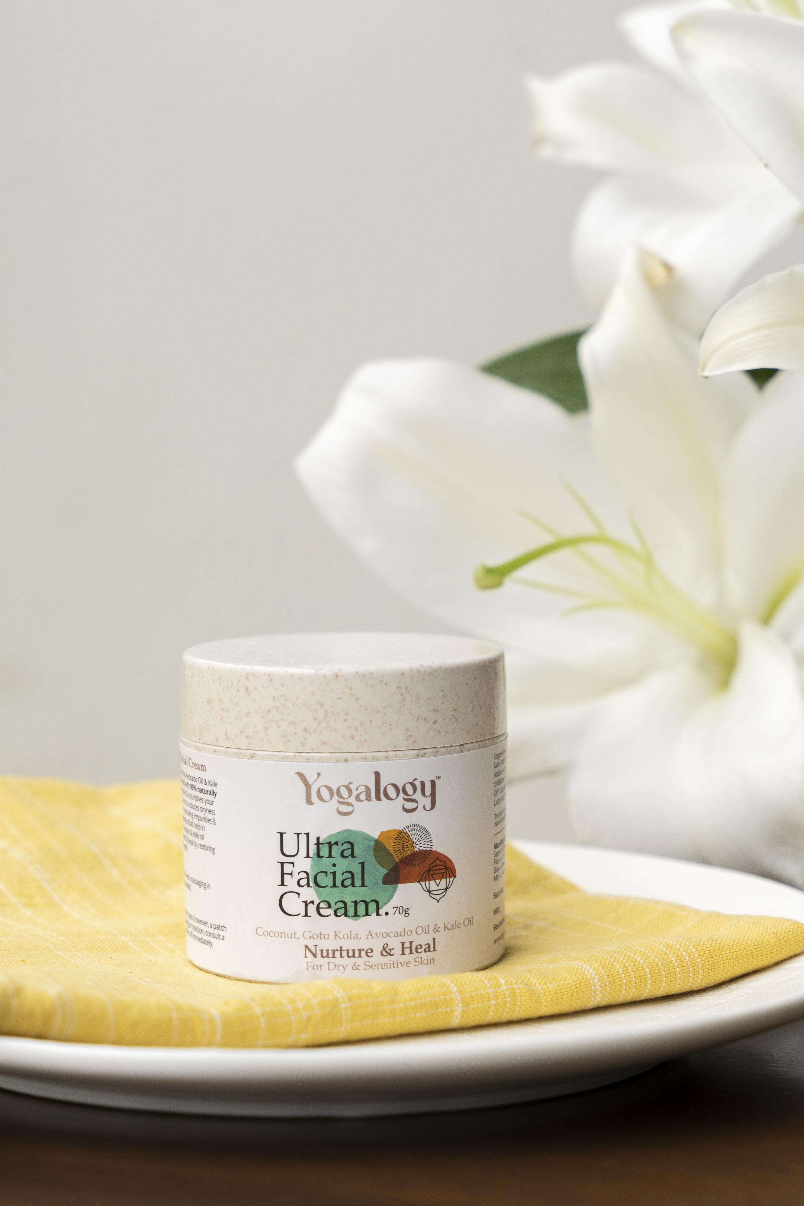 Yogaogy Nurture and Heal Ultra facial cream with Coconut, Gotu Kola, Avocado oil and Kale oil